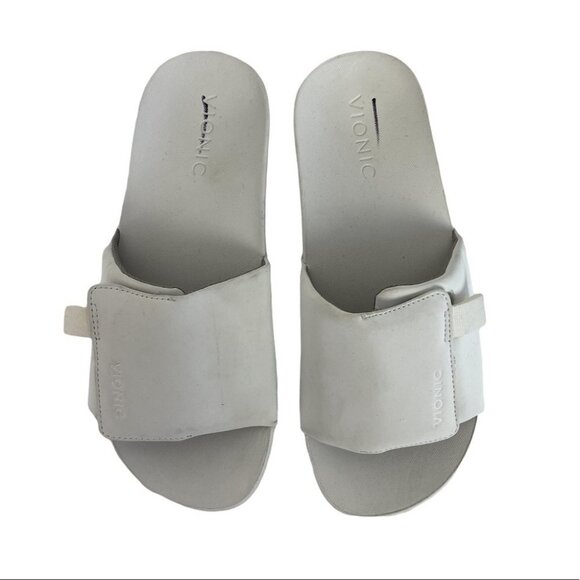 Vionic Keira Slide Sandals Slip On White Size 6 Nordstrom Shoe Minimalist Slides - Picture 6 of 10